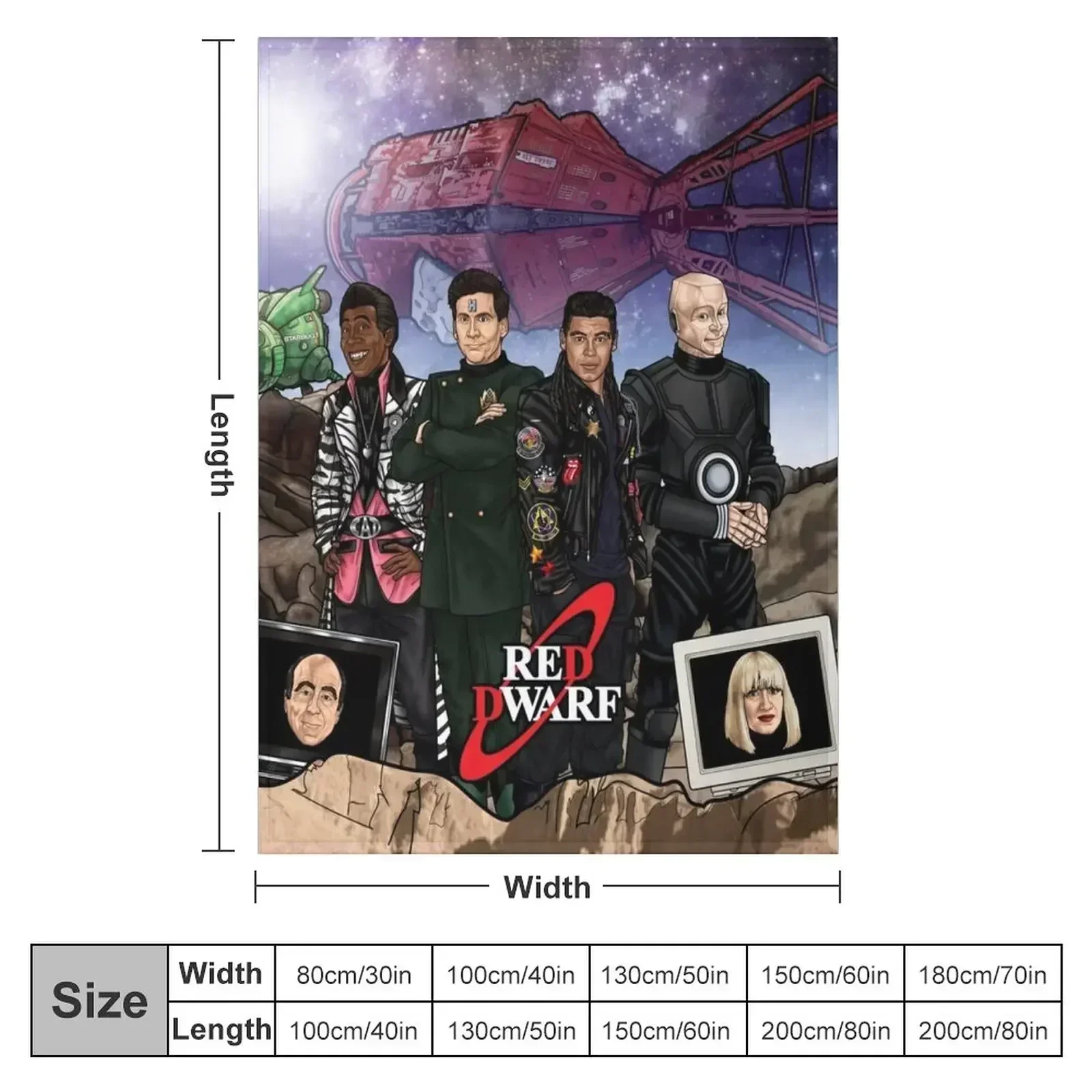 Red Dwarf Throw Blanket Bed covers Softest Thin Winter beds Polar Cute Blankets