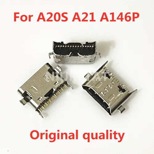 10-100 Uds puerto de carga Micro USB conector de clavija Cable flexible para Samsung Galaxy A21 A20S A215 A207 A2070 A215F