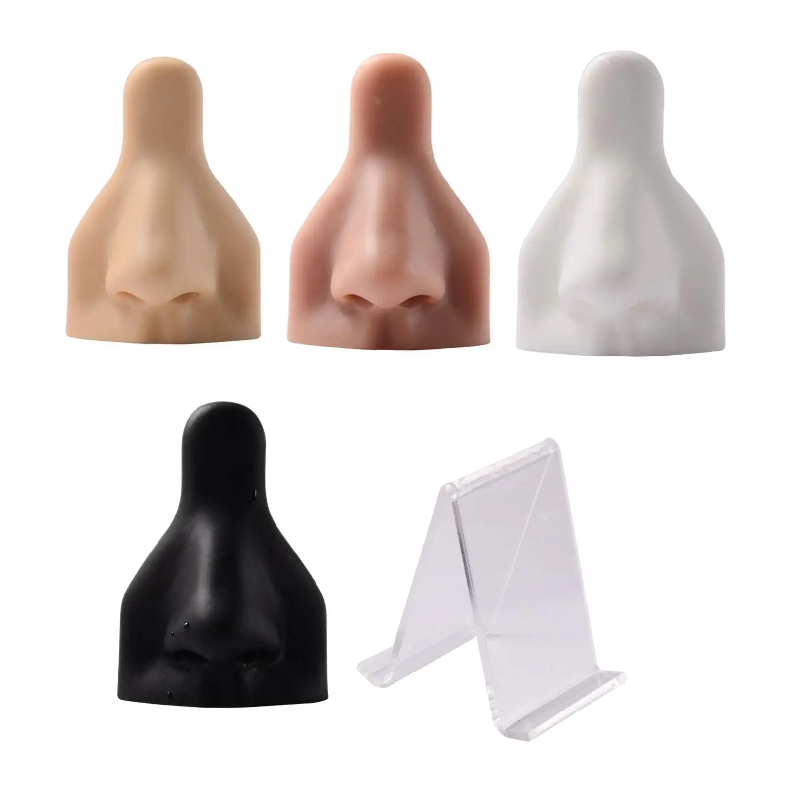 

Мягкая силиконовая модель носа, реквизит для демонстрации тела, многоразовый, гибкий для пирсинга