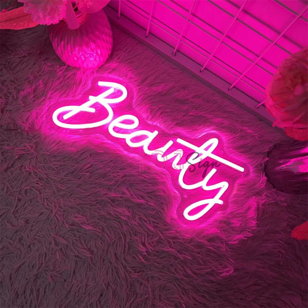Beauty Salon Neon Led Signs Nail Room Neon Lights USB Beauty Bedroom Decoration Home Party Room Wall Art Decor Neon Sign