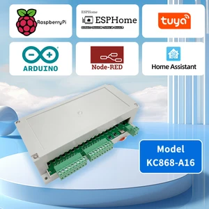 ESPHOME مساعد منزلي ESP32 A16 MQTT TCP Web HTTP Relay Switch Board Tuya Tasmota Arduino IDE يوفر رمز أخذ العينات I2C RS485 أفضل 6 عينات صيد مبيع - رقم 5