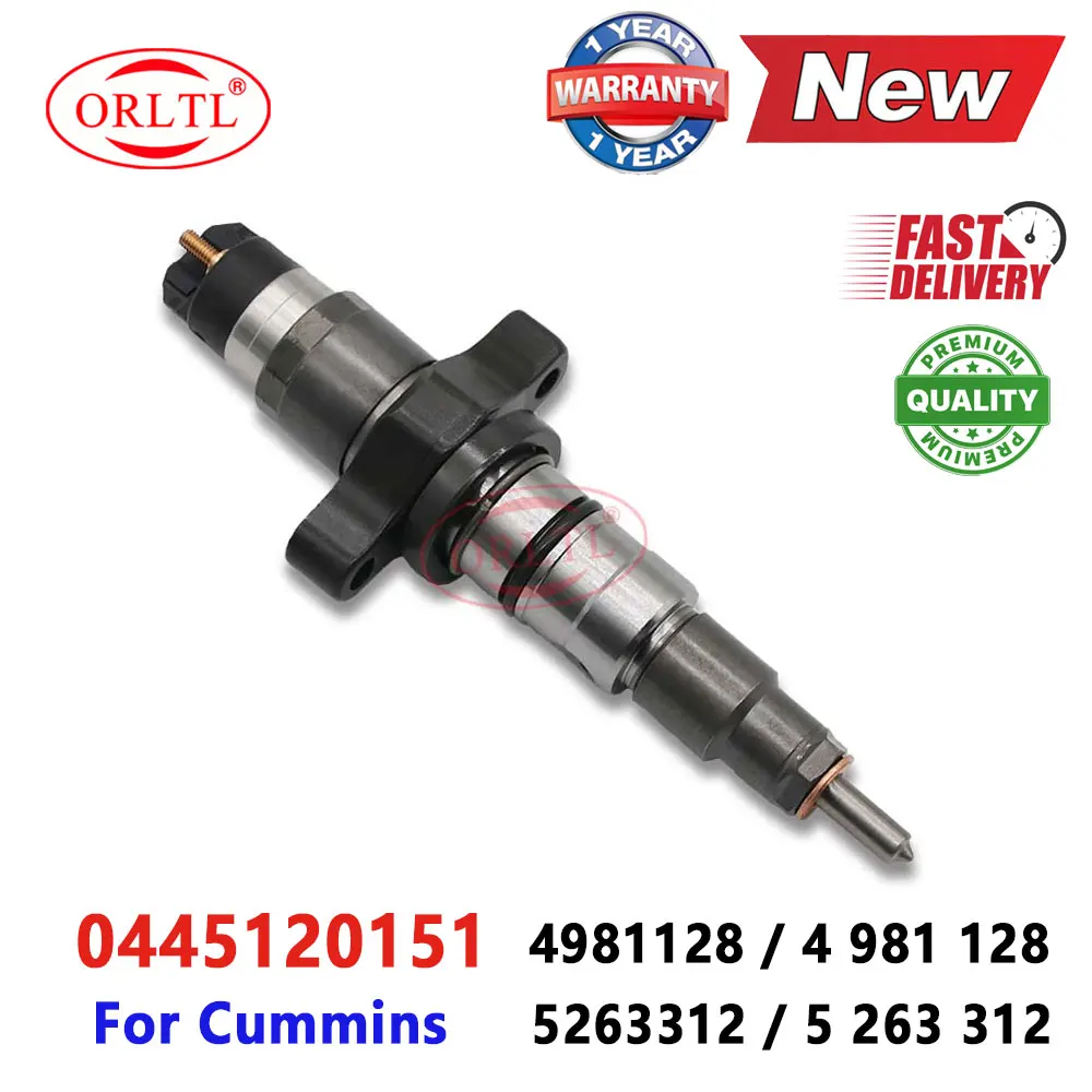 0445120151 Common Rail Injector 0445 120 151 Nozzle 0 445 120 151 for Cummins Various 5263312 4981128 OE 5 263 312 4 981 128