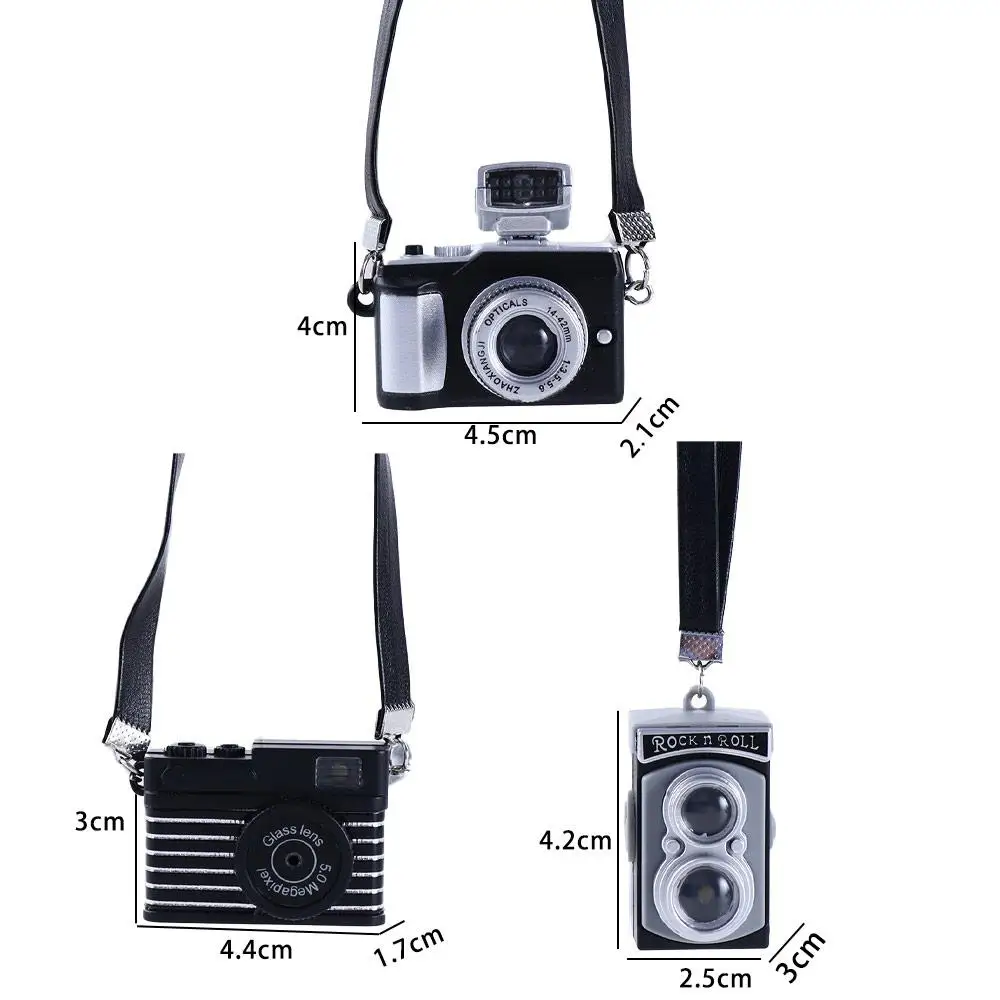 Decals 1/6 Doll BJD Plastic  Retro Doll SLR Camera Dollhouse Miniature Camera Miniature Digital Camera Mini Doll Camera