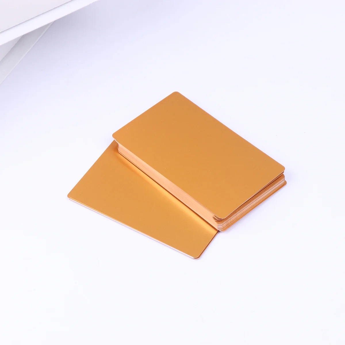 50Pcs 0.2mm Thin Colored Anodized Aluminum Business Card DIY Engraver Cnc Machine Blank Name Cards Heat Press Ready
