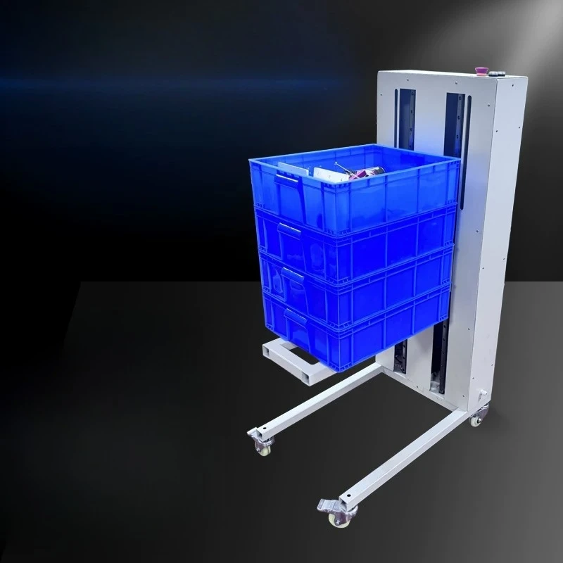 Electric automatic induction lift forklift, workshop material lift turtle truck, movable multi-layer material lift