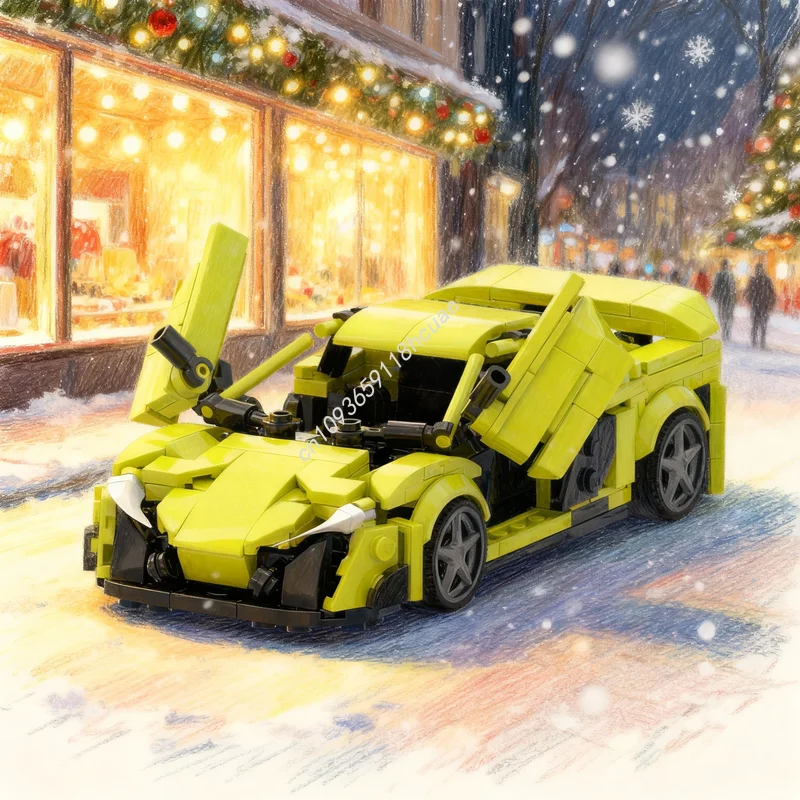 

388pcs MOC McLarenesd City Champions Model Building Blocks Construction Toy Christmas Gift Idea Brick Education Birthday