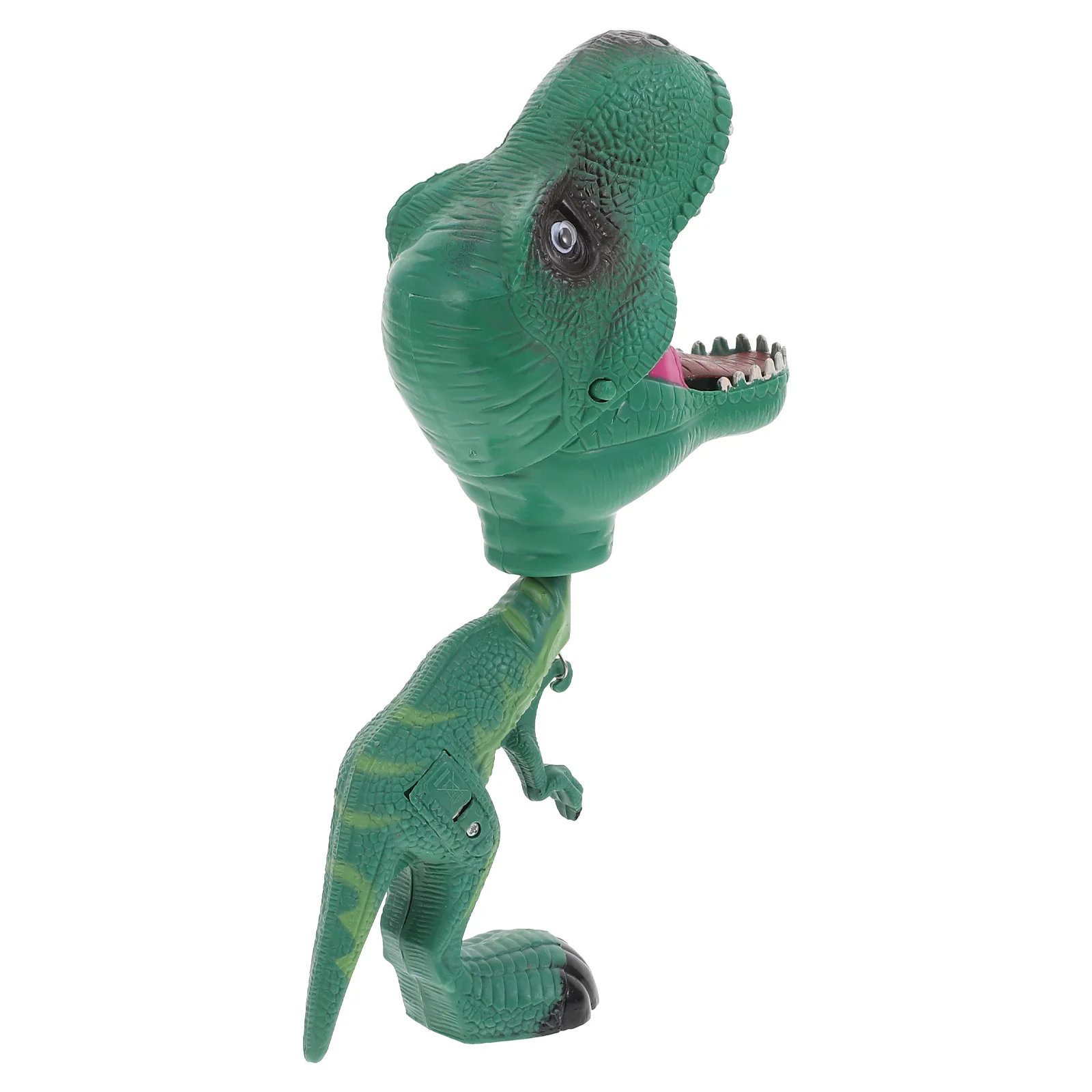 Kids Bath Toys Dinosaur Hand Clip Puppet with Sound Cartoon Role Play Story Telling Green Toddler