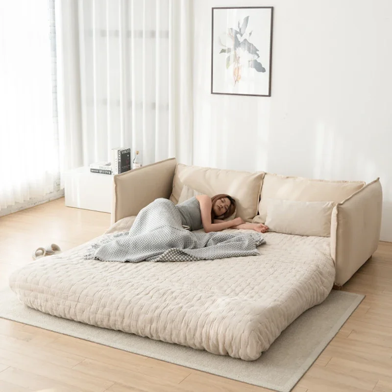 رغوة الخشب الأرائك الناعمة الحديثة طوي مربع مصمم غرفة المعيشة أريكة سرير نفث صالة Divano Letto Pieghevole أثاث المنزل