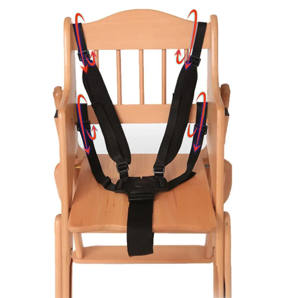 Hot Sale Points Durable Seat Pushchair Universal Children 5-Point Belts Kid Stroller Baby Chair Safety Belt