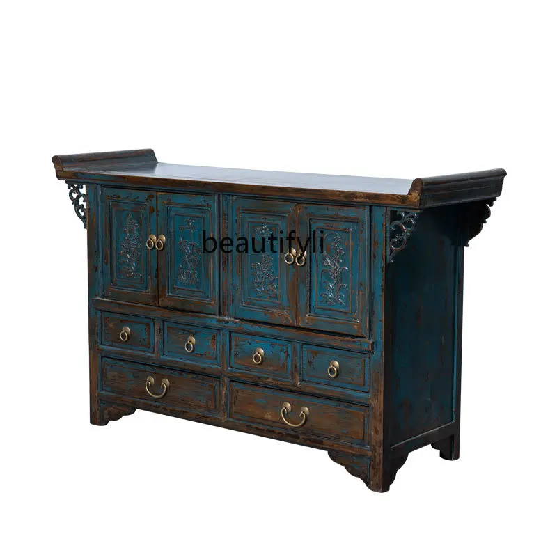 

Chinese Style Entrance Cabinet Rocker Cabinet Sideboard Cabinet Living Room Storage Cabinet Hall Cabinet Locker Dining Room