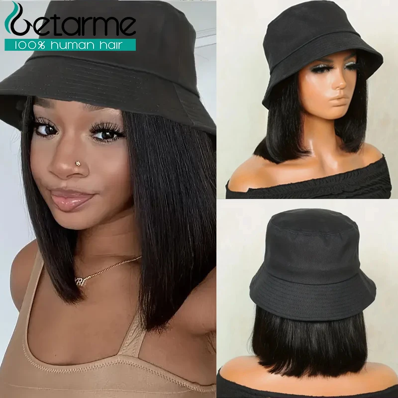 

Парики Getarme Bob, Прямые парики из человеческих волос, Парик-ведро из 100% человеческих волос для женщин, Машинное производство 8-16 дюймов Парик из волос Remy Bob