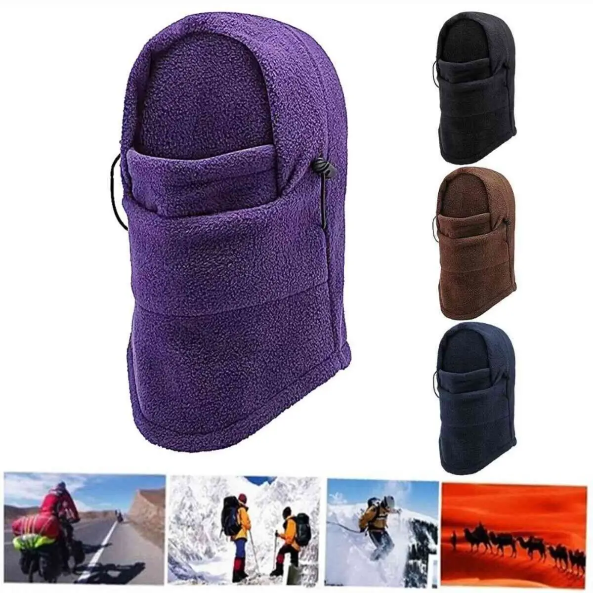 Thermal Fleece Winter Warm Cycg Windproof Bicycle Snood Hood Hat