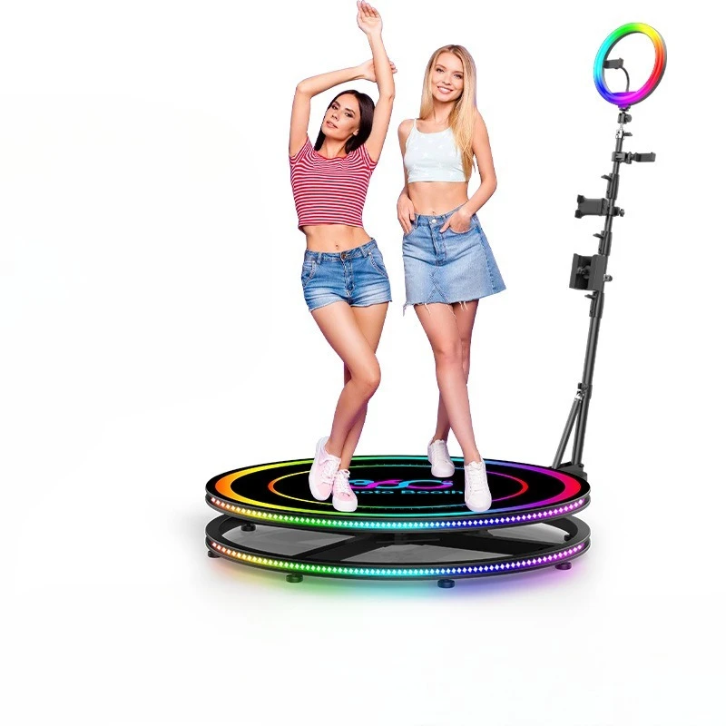 360 Ring Shooting Platform: Outdoor Live Streaming Photo Booth Rotating Surround Shooting Small Stage