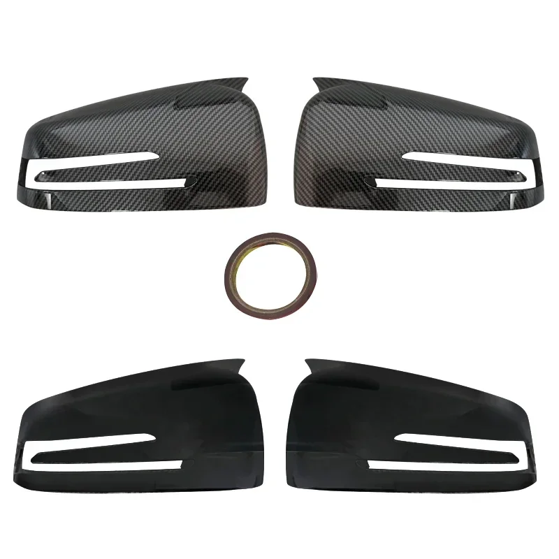 For Mercedes Benz A B C E S CLA GLA GLK Class W176 W246 W204 W212 W221 C177 X204 X156 Carbon Fiber Car Rearview Mirror Cover