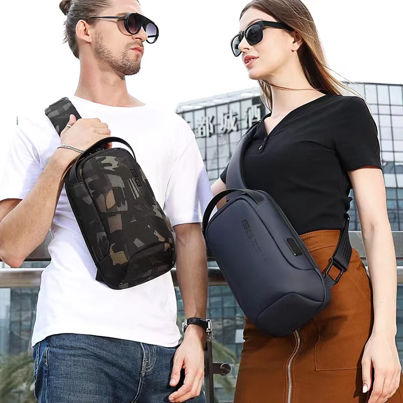 New Multifunction Crossbody Bag for Men Anti-theft Shoulder Messenger Bags Male Waterproof Short Trip Chest Bag Pack