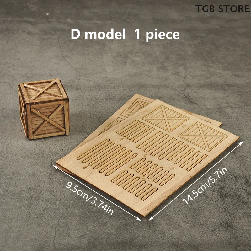 1:35 صندوق خشبي مصغر/صينية قوس التجمع نموذج اليدوية Diy بها بنفسك طاولة الرمل المشهد تخطيط المواد Diorama عدة 1 قطعة #6