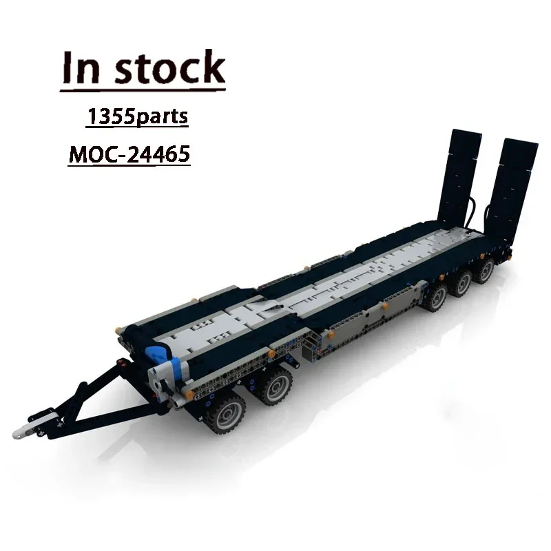 

MOC-24465Custom 42043 Trailer with Pneumatic Building Block Model 1355 Parts Children's Birthday Building Block Toy Gift