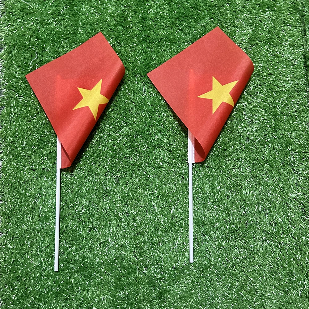 Bandeja de mano Vietnam – Banderín decorativo con poste 21x14cm - imagen 3