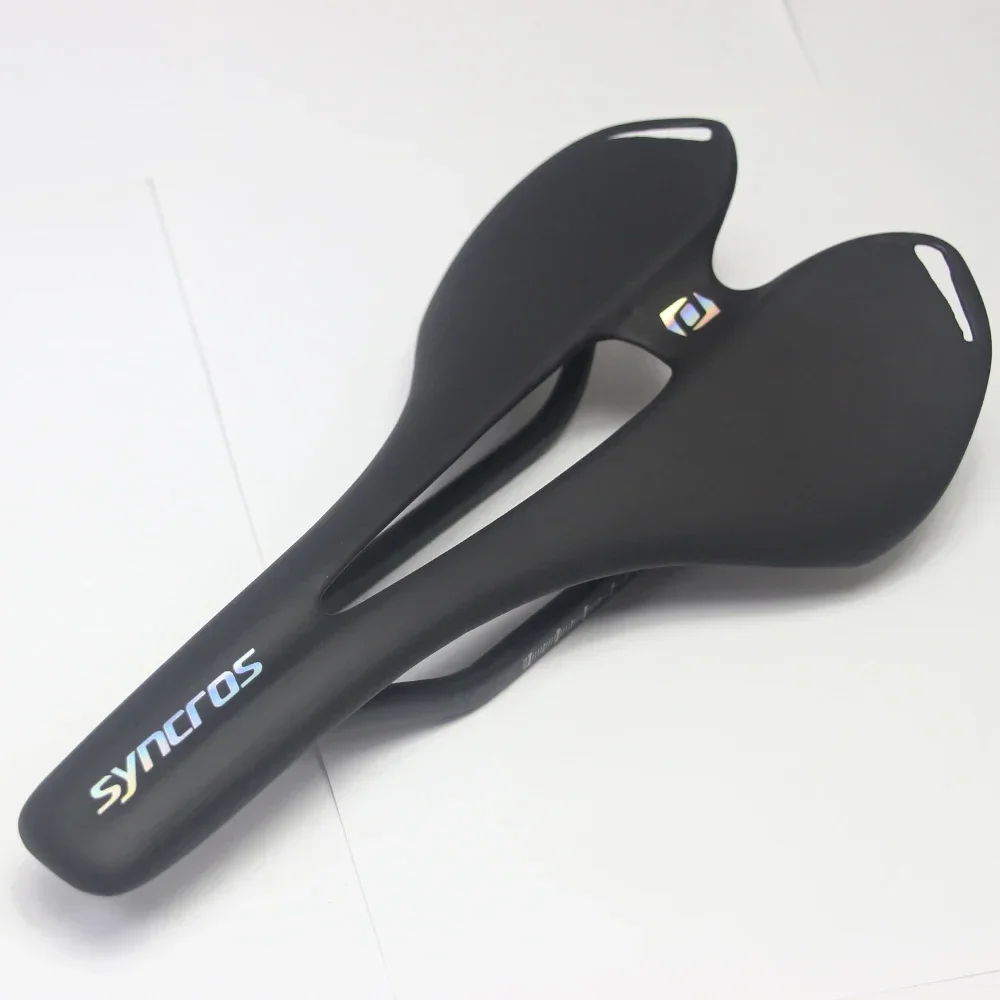 Syncros Bike Saddle Chrome Matte 7x9 Full Carbon Fiber Road MTB Bicycle Saddle Seat Lightweight Cycling Parts