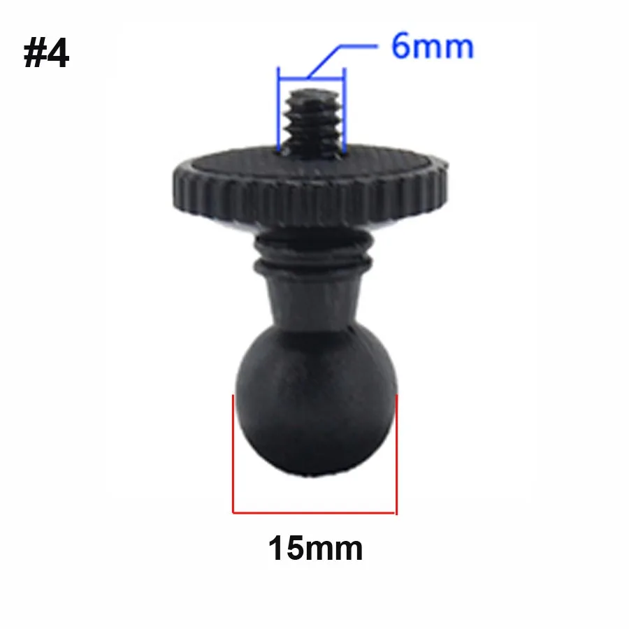 More Type 15mm Bracket Ball Head for Car Dashcam GPS DVR Holder Interface Replacement Video Recorder Camera Mount Accessories