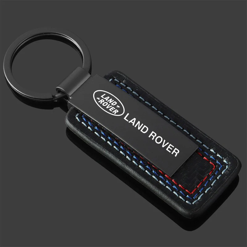 Metal Laser Engraving Car Keychain Key Ring Gifts For Land Rover Freelander Range Rover Velar Sport Discovery Defender Accessory