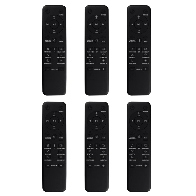 X17A 2025 NEW-6X Replace Remote Control For JBL BAR/2.1/3.1/5.1 BAR 2.1 Sound Bar, BAR 3.1 Sound Bar, BAR 5.1 Sound Bar