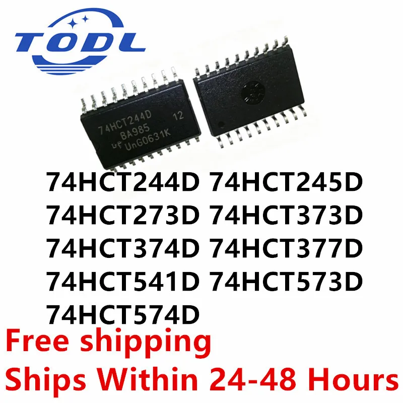 (10piece)100% New 74HCT541D 74HCT573D 74HCT244D 74HCT245D 74HCT273D 74HCT373D 74HCT374D 74HCT377D 74HCT574D sop-20 Chipset