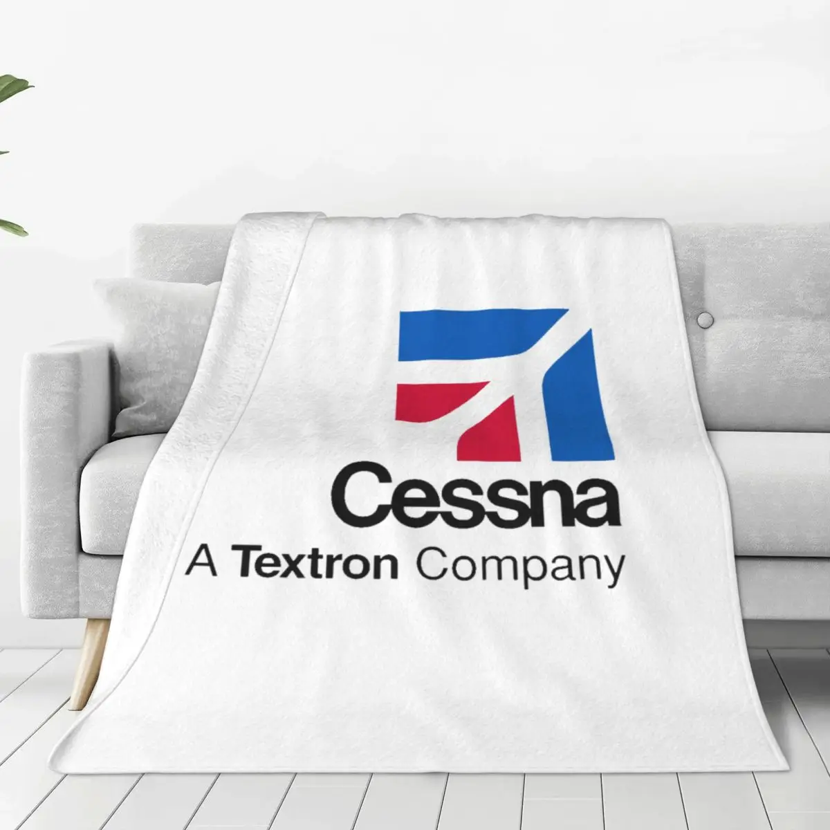 

Одеяло с логотипом Cessna, мягкое теплое фланелевое одеяло, постельные принадлежности для кровати, гостиной, пикника, путешествия, домашний диван