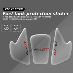 3D Epoxy Resin Motorcycle Tank Pad Protector Fit For BMW F800GT F800 GT Transparent Fish Bone Decal