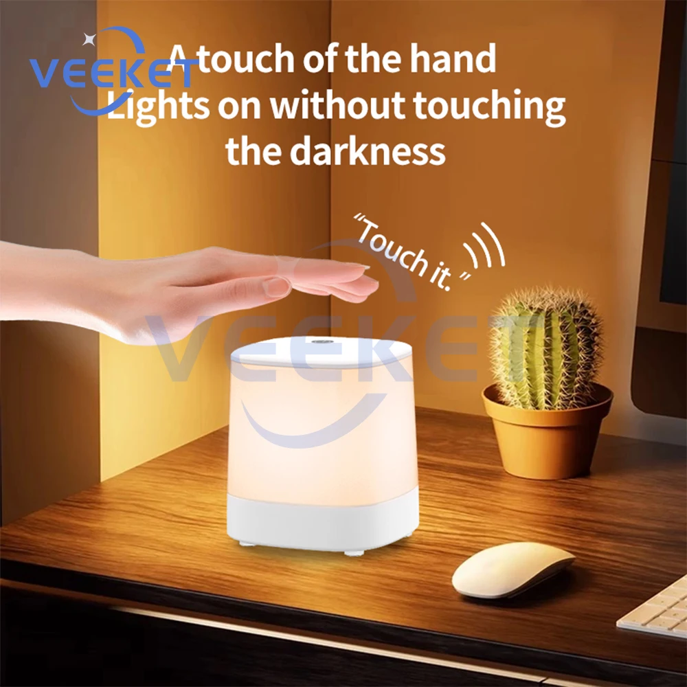 ذكي LED السرير ضوء الليل واي فاي الذكية صوت التحكم باللمس مصباح النوم التحكم في تطبيق الهاتف المحمول يعمل مع EWeLink APP DC 5V