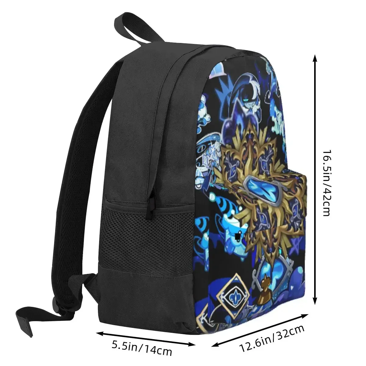Shadow Milk Cookie Run Kingdom Cute Cartoon Anime Backpack Daypack Large Capacity BookBag School Bag Shoulder Bags for Men Women