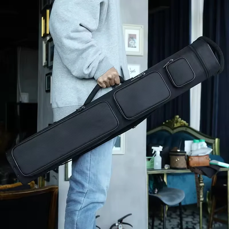 

High Quality Wholesale Billiards Cue Case with Internal Pockets Snooker & Billiard Products Pool Sticks Bags