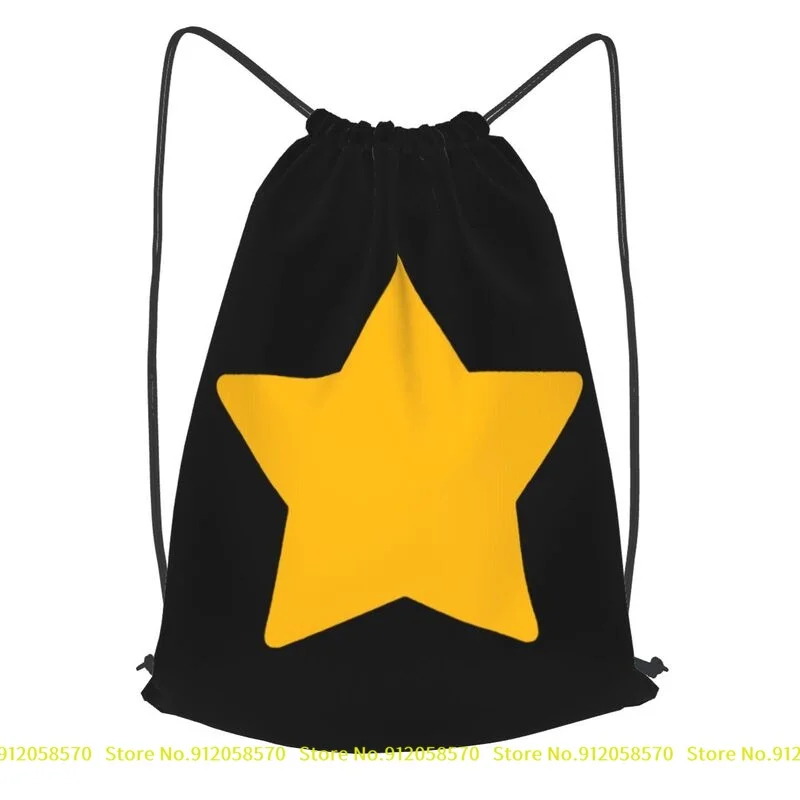 Steven Universe Yellow Star Drawstring Backpack Gym Shoe Bag Gymnast Bag Multi-function Sports Bag