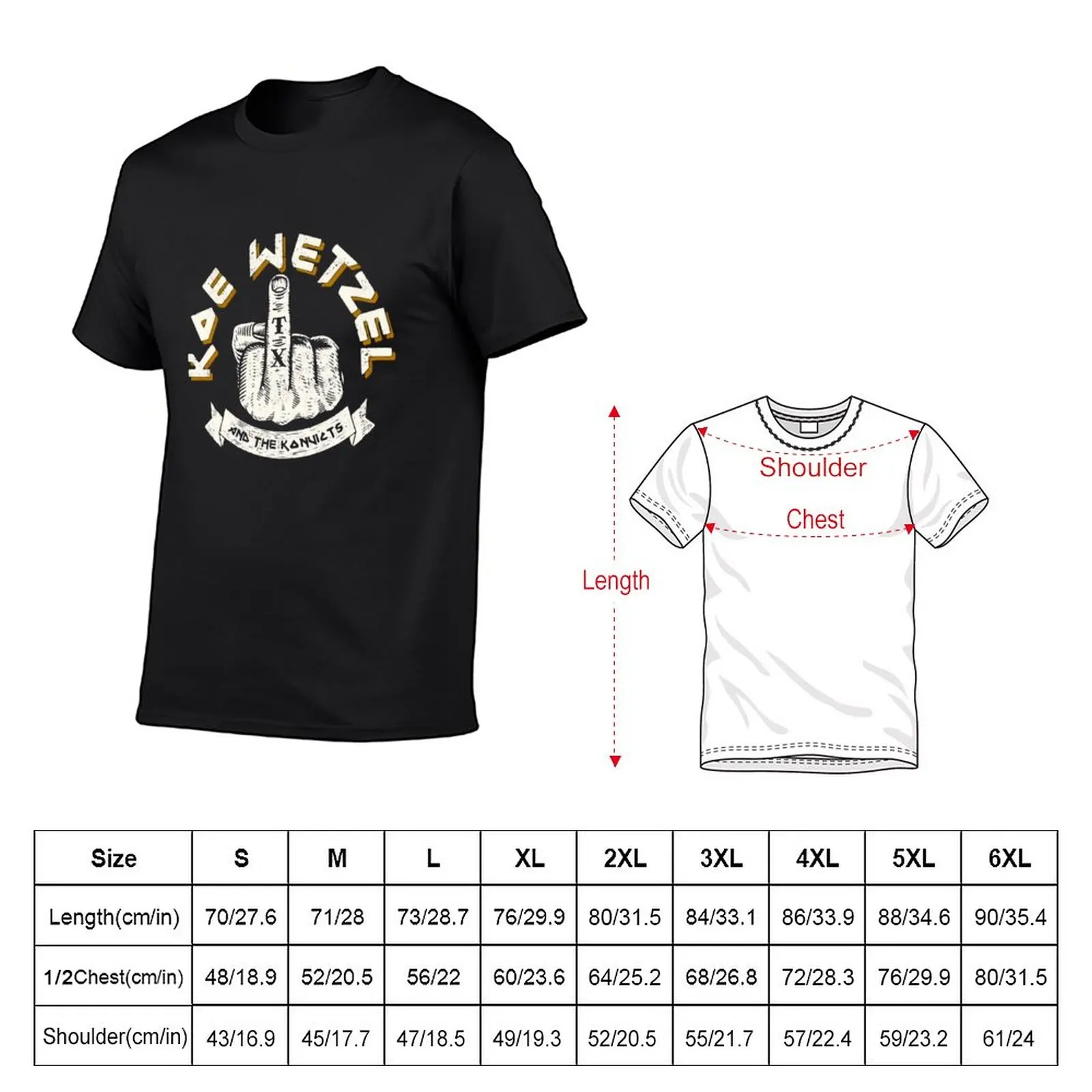 Koe Wetzel m-erch Middle Finger T-Shirts Gift For Fans, For Men and Women T-Shirt blanks new edition t shirts for men graphic