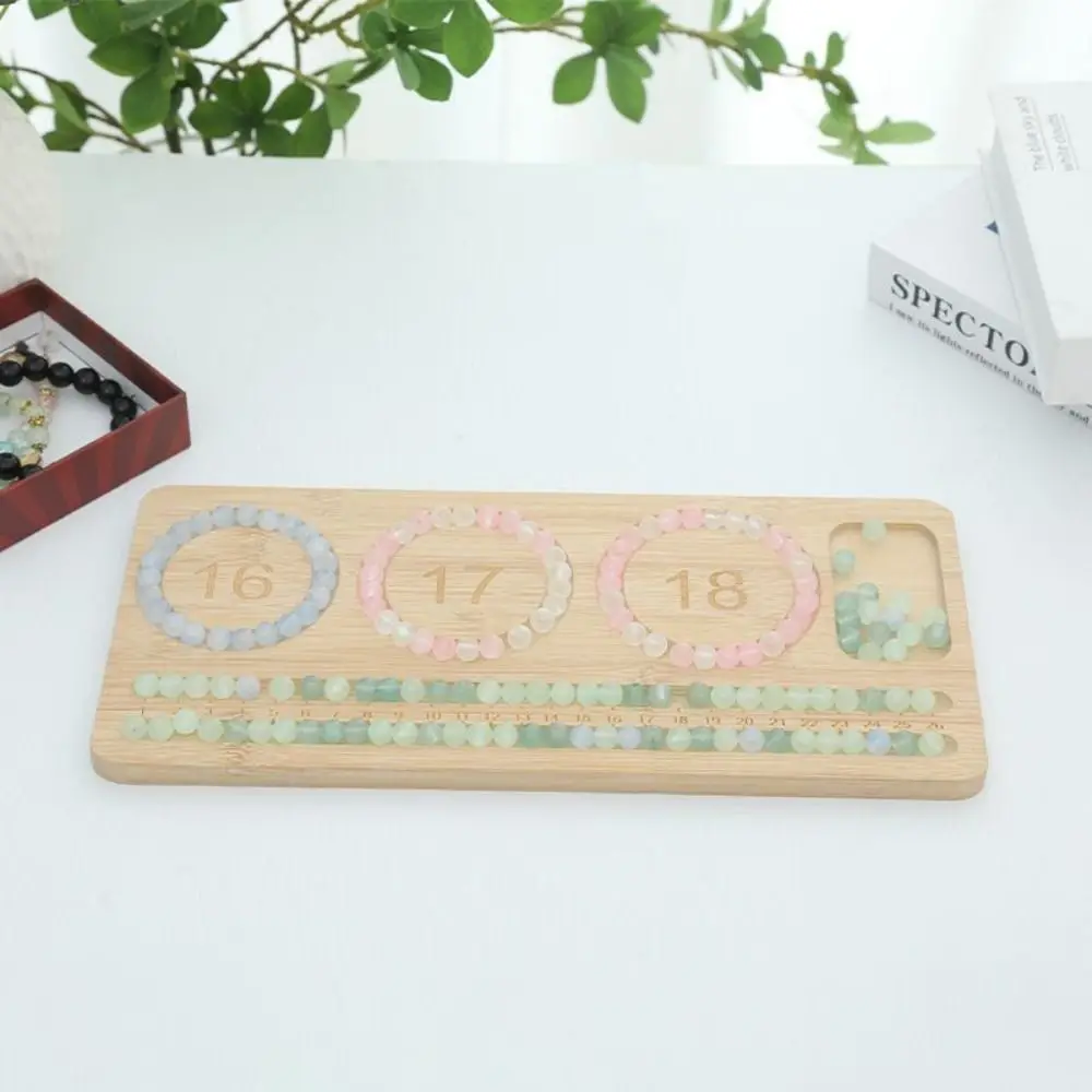 Multiple Types Jewelry Making Tray Eco-Friendly With Scale Jewelry Design Board Thickened Display Wooden Bead Board Crafts DIY