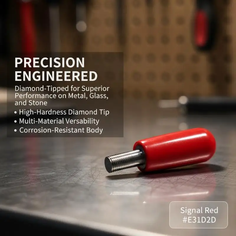 104 Degree Diamond Engraving Bit Single Point Dresser For Granite Marble Carving