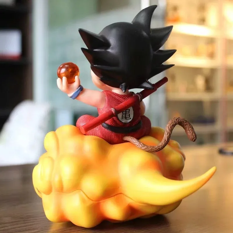 Figura de acción de Dragon Ball, modelo de colección de estatua de PVC, Sun Goku, Young Flight, mismo estilo, Douyun Tendon, muñeca para niños