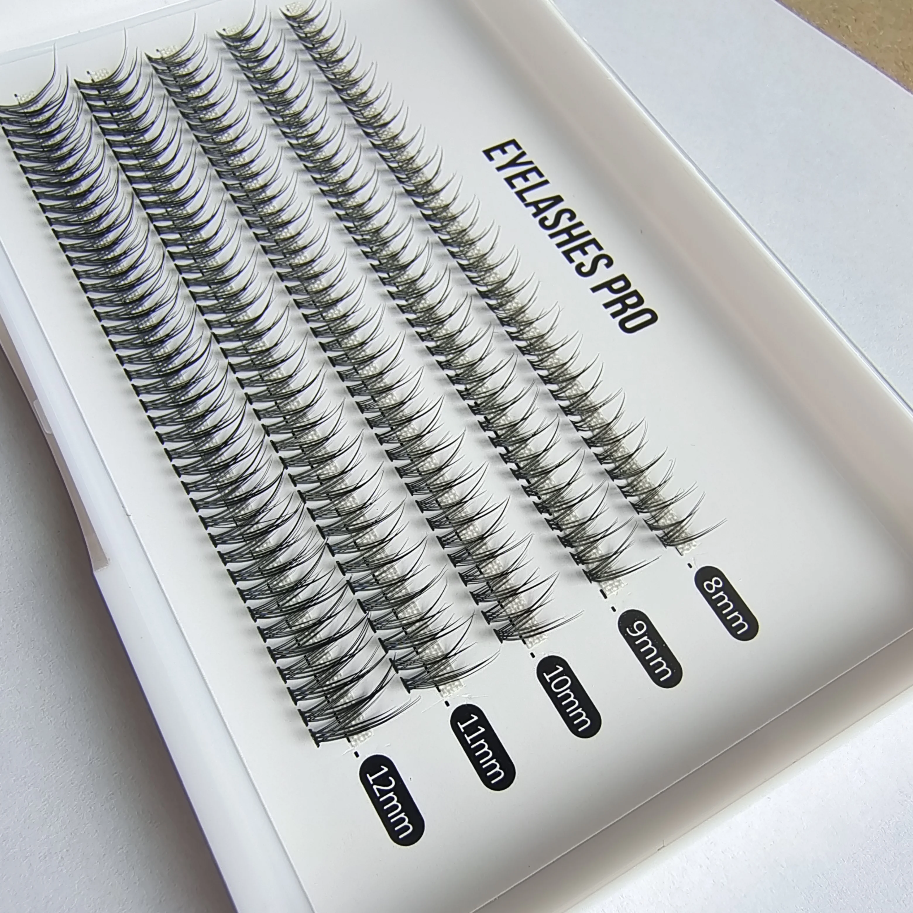 fishtail 0.10Mink Eyelashes 60 Bundles Natural Eyelash extension 3D Russia Individual Eyelash Cluster Makeup Tools Las