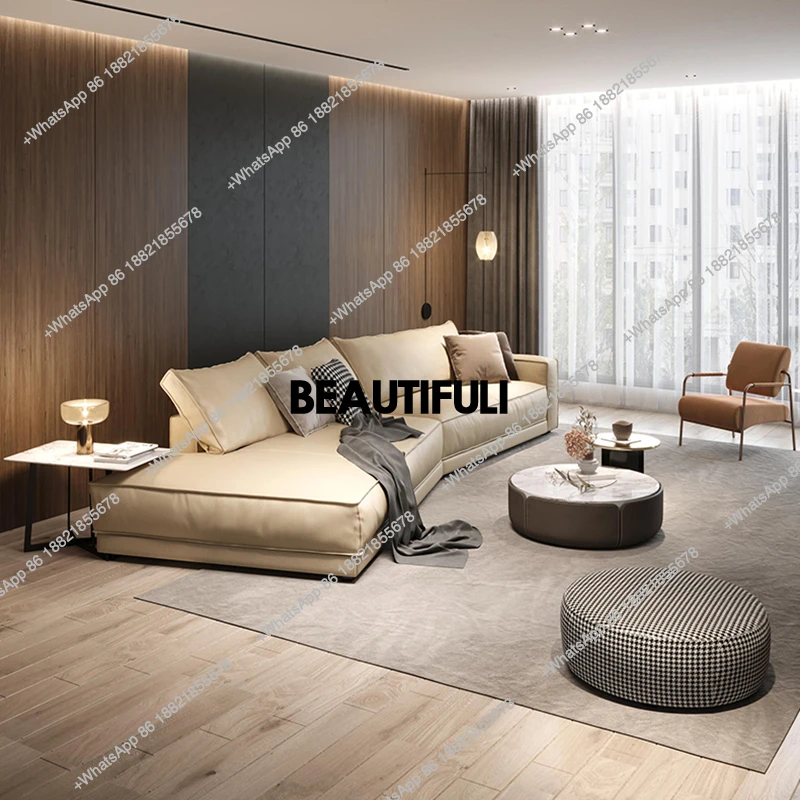 Large Filler Beige Sofas Wood Design Reclining Designer Luxury Couch Lounges Modular Nordic Sofa Perezoso Unique Furniture