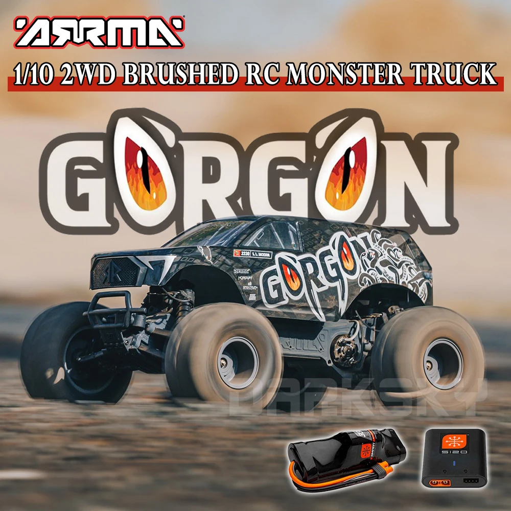 

2025 ARRMA GORGON Mega 550 2WD Brushed RC Monster Truck 1/10 Electric Remote Control Model Car Adult Children's Toys