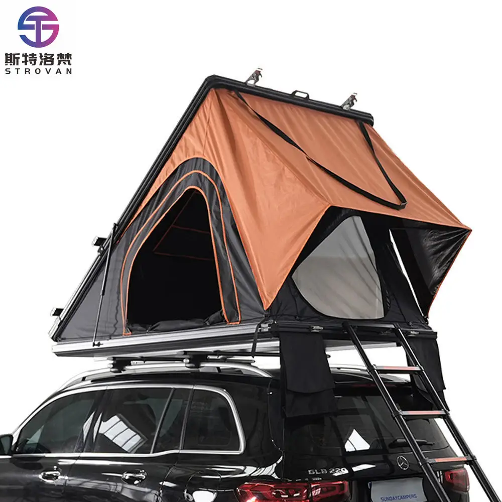 

STLF LZS 2 Person Camping 4x4 Waterproof Roof Aluminum Shell Car Rooftop Tent Hard Shell Roof Top Tent for Sale