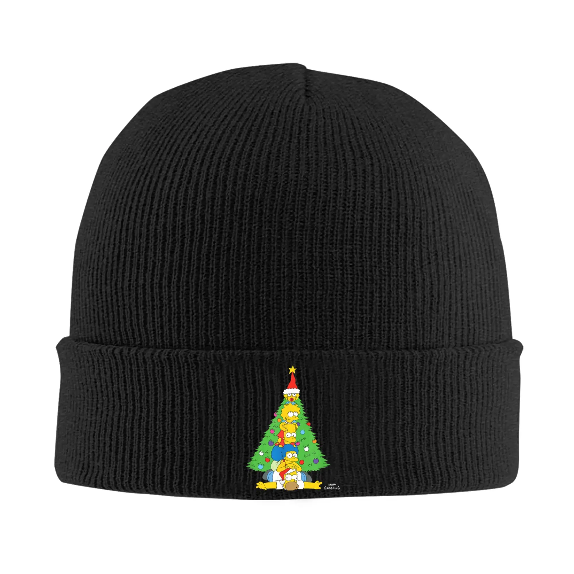 The S-simpson Tree Stack Beanie Hats  Bonnet Hats Men Women Unisex Casual Outdoor Sport Knit Hat Spring Printed Warm Caps