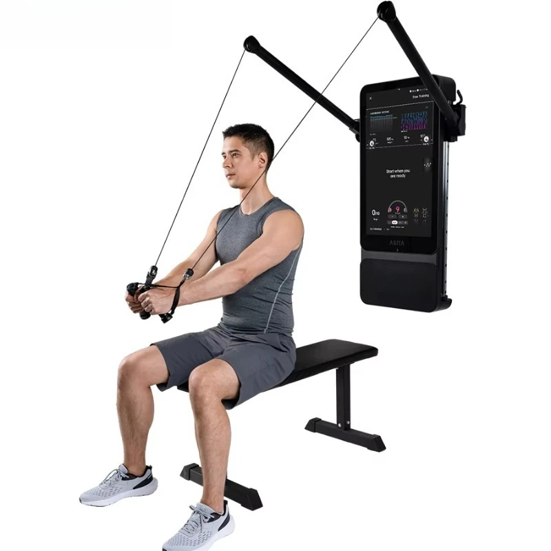 Wall Mounted Smart Workout Equipment Digital Strength Training & Weight Resistance System