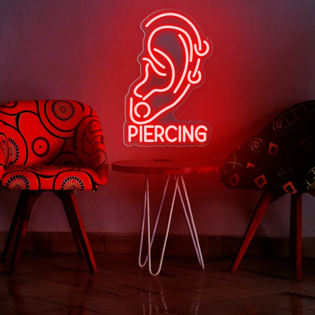 PIERCING Neon Sign LED Neon Light for Bar Restaurant Club Concert Party Room Wall Decoration lights