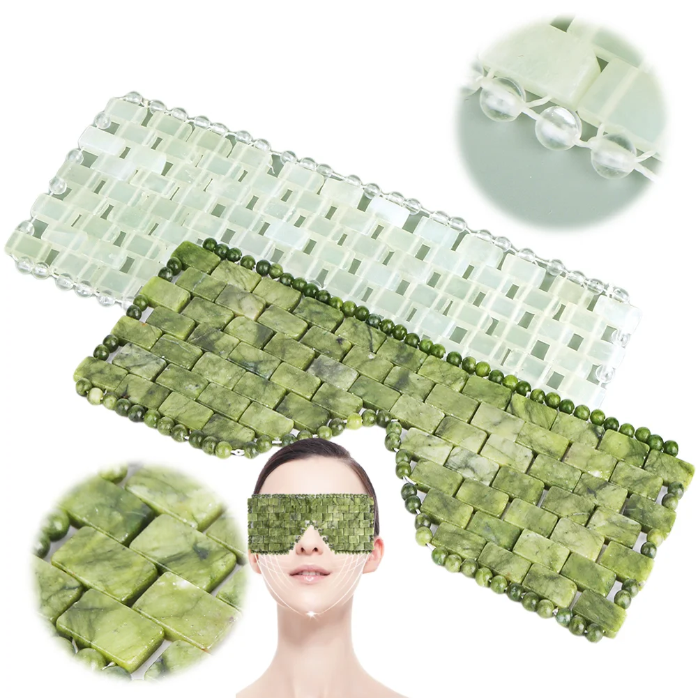 Facial Care Jade Eye Mask Beauty Cooling Cold SPA Massager Face Skincare Massage Tool Anti Aging Spa Face Skin Care Tools