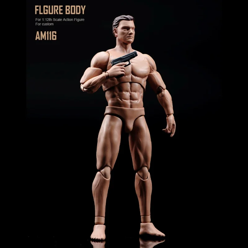 In Stock 1/12 Scale Military Doll ANT 6-Inch Movable Figurine Muscular Male Nude Painting Action Figure Human Body Model Toy