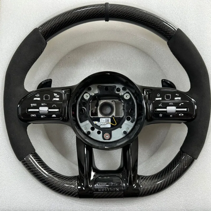 

Parts for Mercedes-Benz C E Class A G63CLAGLCGLBSLKGLAAMG Carbon Fiber Steering Wheel