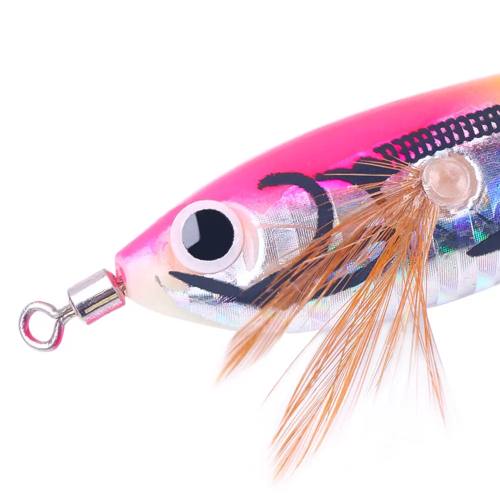 1 ud. Señuelo de pesca de calamar de 9.5g y 10.2cm, señuelo artificial de pulpo, cebo duro de madera para camarones y calamares, aparejos de pesca marina.