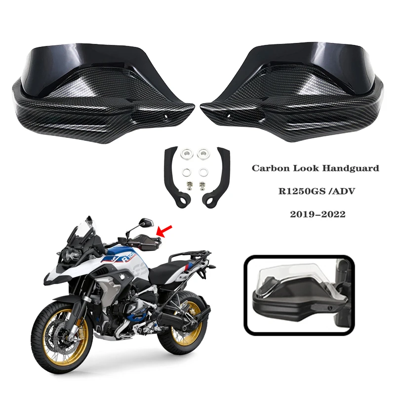 

Carbon Look Wind Deflector Shield Handguards Hand Protectors For BMW R1250GS R1250 GS LC ADV 1250 Adventure 2019-2022 2020 2021