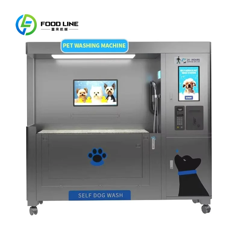 High Quality Factory Puppy Washing Machine Dog Bashing Station Self Service With Customized Sticker Big Dog Washing Machine